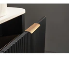 1500*500*470mm CETO Avolon  Matte Black Curve Edge PVC Wall Hung Cabinet Only