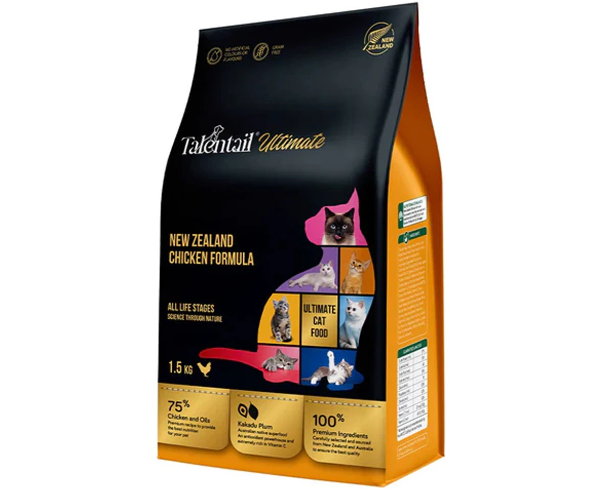 Talentail Ultimate 1.5kg New Zealand Chicken Formula Pet Cat/Kitten Dry Food