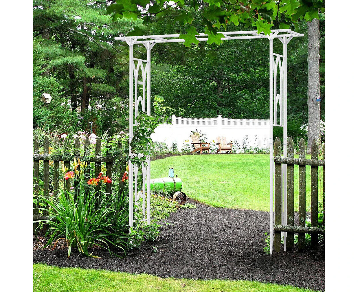 Tall Large Garden Arch Outdoor Garden Vines Climbing Trellis Stand Rack