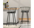 Bar Stools Set of 2 Metal Kitchen Stool Chairs