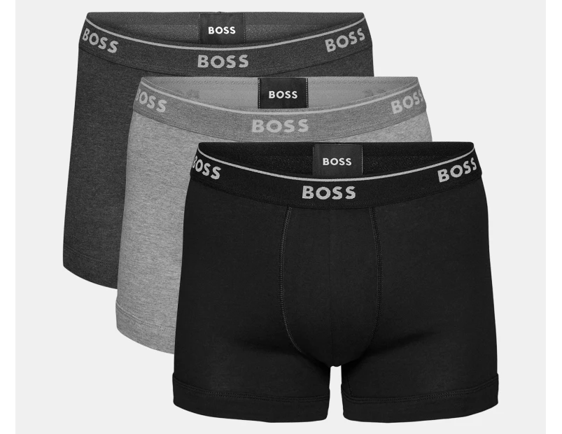 Hugo Boss Men's Classic Boxer Briefs 3-Pack - Black/Charcoal/Grey