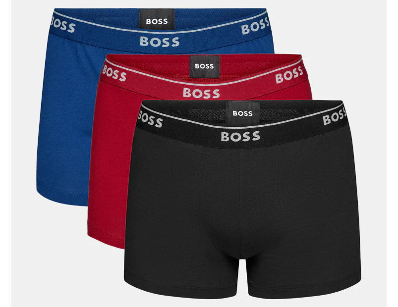 Hugo Boss Men's Classic Boxers / Trunks 3-Pack - Red/Blue/Black