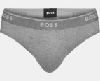 Hugo Boss Men's Classic Briefs 3-Pack - Black/Charcoal/Grey