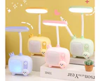 LED Table Lamp Cartoon Night Light USB Rechargeable Child Eye Protection Desk Lamp Portable Bedroom Reading Table Lamp deer green