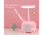 LED Table Lamp Cartoon Night Light USB Rechargeable Child Eye Protection Desk Lamp Portable Bedroom Reading Table Lamp deer pink