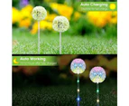 4X Dandelion Garden Lights Solar Lights Outdoor Garden Decorative Waterproof