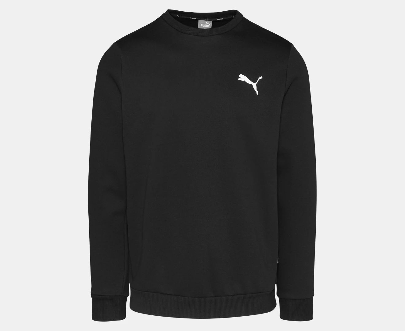 Puma Men's Essentials Small Logo Crew Fleece Sweatshirt - Puma Black