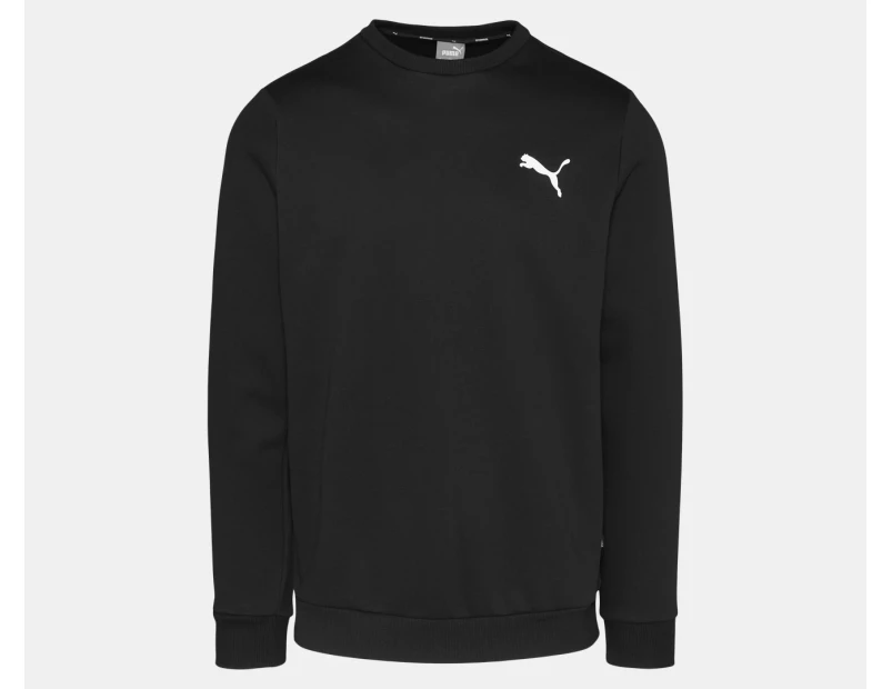 Puma Men's Essentials Small Logo Crew Fleece Sweatshirt - Puma Black