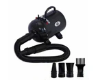 2800W Low Noise Pet Hair Dryer Dog Grooming Blow Speed Hairdryer Blower Heater ~ Black