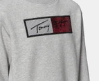 Tommy Hilfiger Girls' Sequin Flag Sweatshirt - Mid Grey Heather