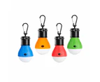 4PCS LED Camping Tent Light Bulb Portable Outdoor Hanging Fishing Lantern Multicolor