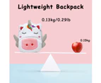 Kids Backpack, Baby Boy Girl Small Backpack 1-3 Years Old Cute Lightweight 3D Animal Kindergarten Plush School Bag Daycare Bag (White Unicorn)