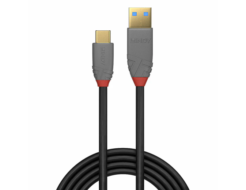 Lindy 1.5m Usb 3.1 Type A To C Cable, 5a Pd, Anthra Line