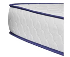 vidaXL Bed with Memory Foam Mattress White Metal 183x203 cm King Size