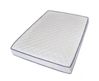 vidaXL Bed with Memory Foam Mattress White Metal 137x187 cm Double Size