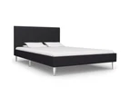 vidaXL Bed Frame Black Fabric 106x203 cm King Single Size
