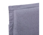 vidaXL Bed Frame Light Grey Fabric 106x203 cm King Single Size