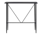 vidaXL Bar Table Black 120x60x110 cm MDF