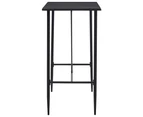 vidaXL Bar Table Black 120x60x110 cm MDF