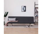 vidaXL Sofa Bed Dark Grey Polyester