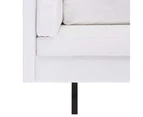 vidaXL Corner Sofa Faux Leather White