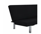 vidaXL Sofa Bed Black Polyester