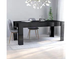 vidaXL Dining Table High Gloss Black 180x90x76 cm Engineered Wood