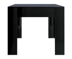 vidaXL Dining Table High Gloss Black 180x90x76 cm Engineered Wood