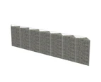 vidaXL Gabion Wall Galvanised Steel 450x30x100 cm
