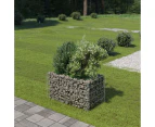 vidaXL Gabion Raised Bed Galvanised Steel 90x50x50 cm