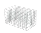 vidaXL Gabion Raised Bed Galvanised Steel 90x50x50 cm