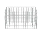 vidaXL Gabion Raised Bed Galvanised Steel 90x50x50 cm