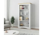 vidaXL 4-Tier Bookcase Mexican Pine Corona Range White 81x29x150 cm