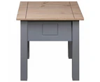 vidaXL Nightstand Grey 50.5x50.5x52.5 cm Pine Panama Range