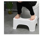 Bathroom Toilet Stool Potty Step Footstool Aid Non Slip Portable Large White