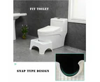 Bathroom Toilet Stool Potty Step Footstool Aid Non Slip Portable Large White
