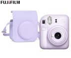 Fujifilm Instax Mini 12 Instant Camera & Case - Lilac Purple