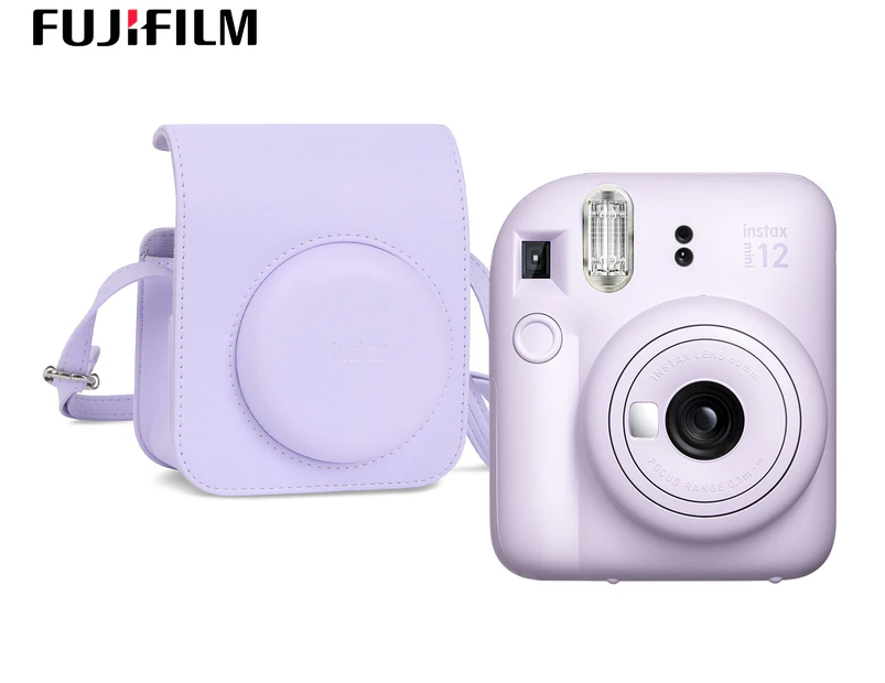 Fujifilm Instax Mini 12 Instant Camera & Case - Lilac Purple