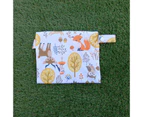 Small Waterproof Wet Bag with Zip 19 x 16cm - Forest Design