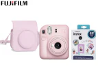 Fujifilm Instax Mini 12 Instant Camera, Case & Accessory Kit - Blossom Pink