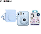 Fujifilm Instax Mini 12 Instant Camera, Case & Accessory Kit - Pastel Blue