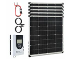 VoltX Energy F Set - 500W Solar Panel, 40A Bluetooth MPPT Controller & Wiring Kit, for RV Camping Caravan Off Grid Lithium Battery Charge