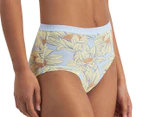 Bonds Women's Cottontails Full Briefs 3-Pack - Sun Floral/Base Blush/Clean Slate