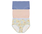 Bonds Cottontails Full Brief 3 Pack In Roses You Left