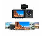 1080P HD Driving Recorder Dash Cam Car Monitor 3 Lens Dash Cam Front and Rear Inside