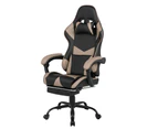 Advwin Gaming Chair 135° Tilt Recliner with Footrest Ergonomic Office Chair Gray/Black