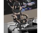 Advwin Gaming Chair 135° Tilt Recliner with Footrest Ergonomic Office Chair Gray/Black