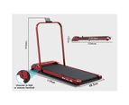 BLACK LORD Treadmill Electric Walking Pad Home Office Gym Fitness Foldable Red