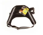 Chompers Small Heavy Duty Reflective Dog Harness w/ Handle - Black