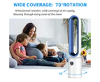 ADVWIN Bladeless Tower Fan Portable Electric Standing Floor Fan Air Circulator with Remote Control Speeds Adjustable